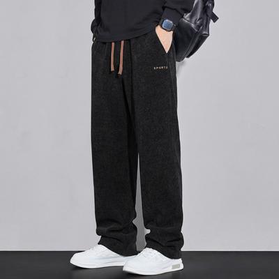 Plus-size Long Pants, Spring and Autumn Straight-leg Pants, Loose Casual Pants, Men's New Sports Pants