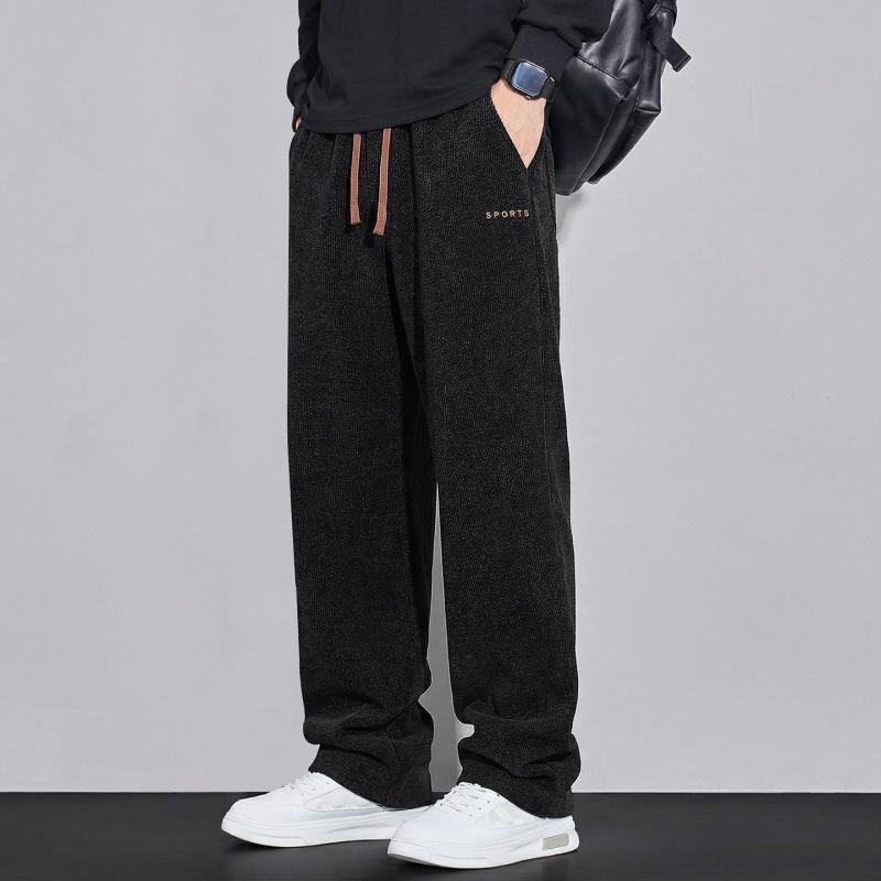 Plus-size Long Pants, Spring and Autumn Straight-leg Pants, Loose Casual Pants, Men's New Sports Pants