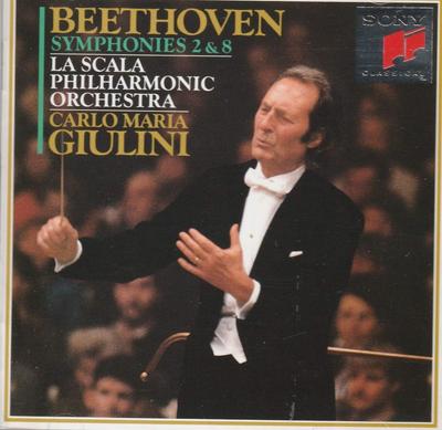 CD MILAN LA SCALA PHILHARMONIC ORCHEST - Beethoven: Symphonies Nos. 2 & 8  SRCR9329 Japan Classical Used