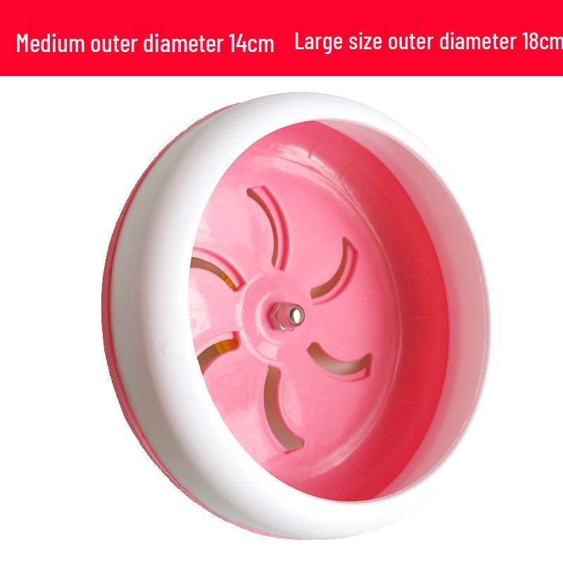 Leises Hamsterrad aus Holz – Sonnenblumenspielzeug für kleine Haustiere, Leiter in Regenbogenfarben