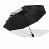 Piano Keys, Musical Notes Theme 8 Bone Hand Automatic Folding Umbrella, Compact and Portable Design, A Perfect Gift for Birthday, Christmas