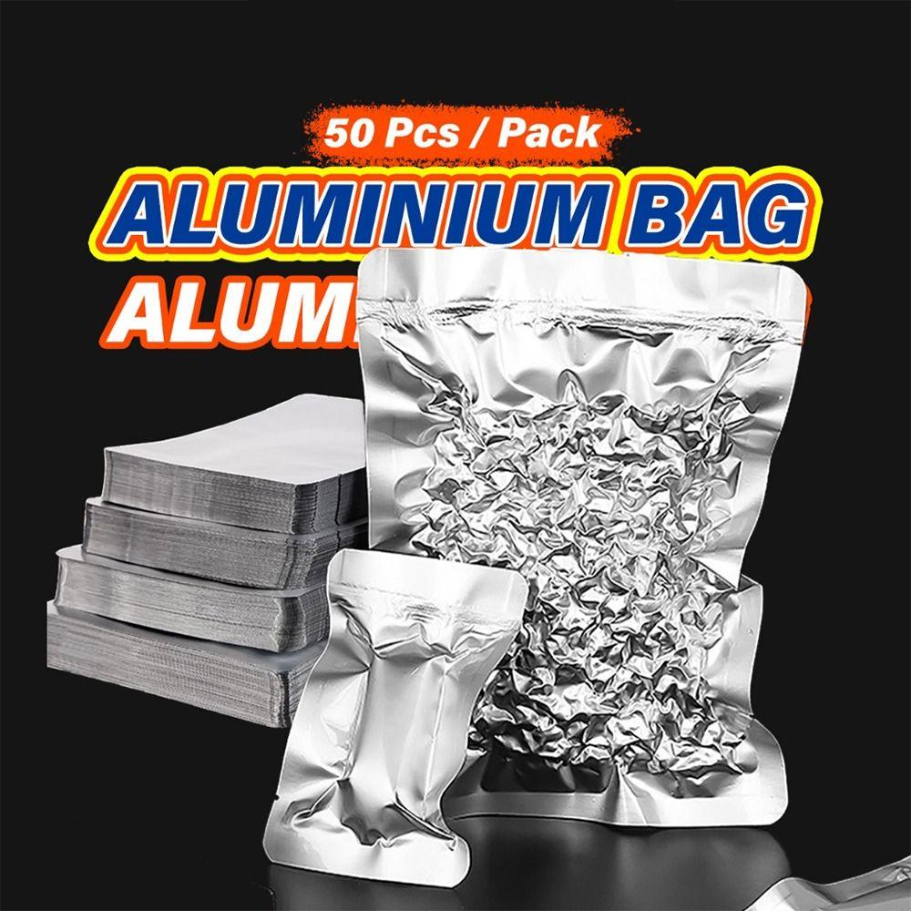 50 BUC Pungă Retort din Aluminiu pentru Depozitare Alimente Pungă Sigilabilă la Temperatură Înaltă Depozitare Nuci