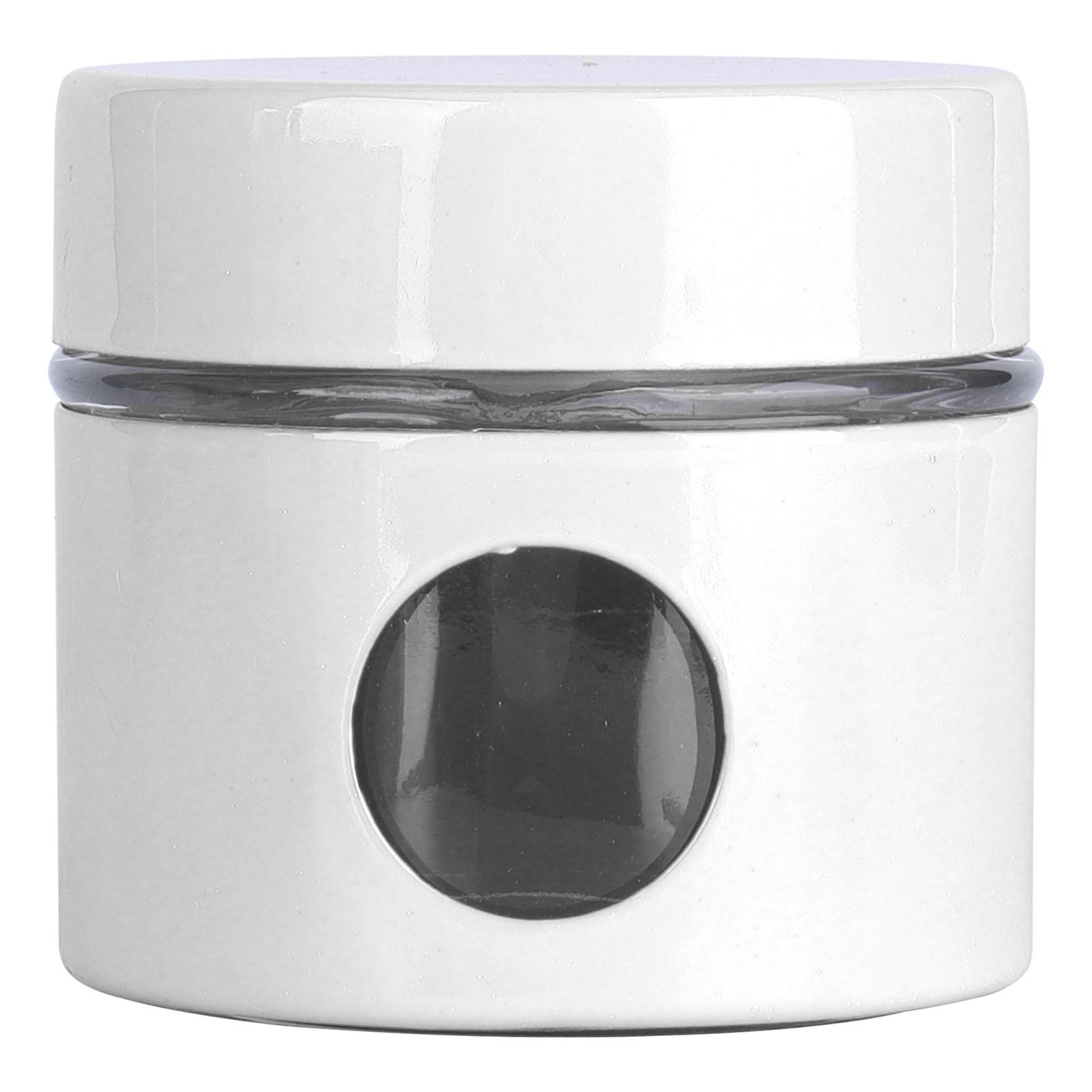 Контейнер для кофейных зерен, железный стеклянный мини-запечатанный стакан, кухонный резервуар для хранения кофейных зерен, черный