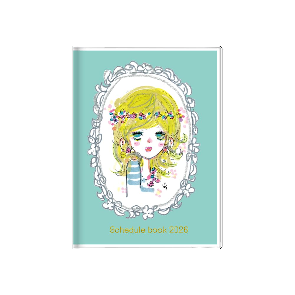 

Sunstar Stationery Ado Mizumori 2026 Weekly S2959046 Planner, B6, Green, зелёный