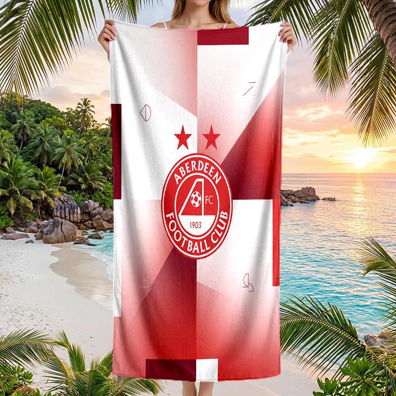Asciugamano da Spiaggia Asciugatura Rapida Aberdeen FC Stampa Microfibra Assorbente Portatile da Viaggio Asciugamano da Nuoto