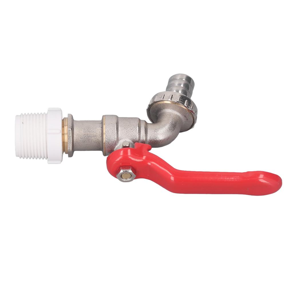 Vierteldreh-Kugelhahn Kugelhahn Absperrschalter mit 15 mm Entleerungsanschluss 34 PVC und 12 Messing