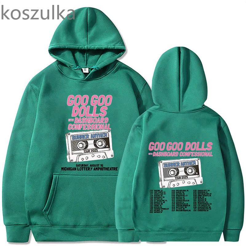 Goo Goo Dolls Band Printing Hoodies Unisex Graphic Sweatshirts Long Sleeve Men/Women Pocket Comfortable Hoody Harajuku Clothes