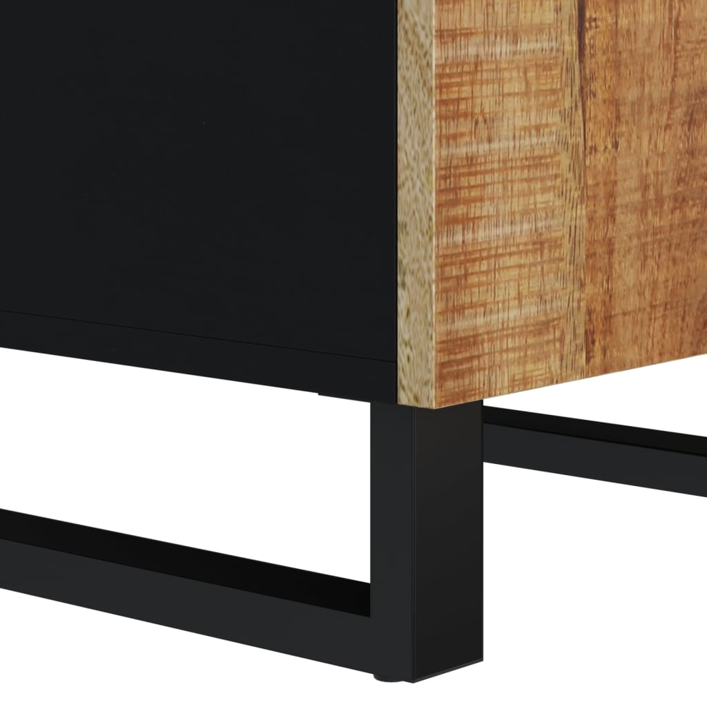 Sideboard with Door 40x31x75 Cm Solid Mango Wood