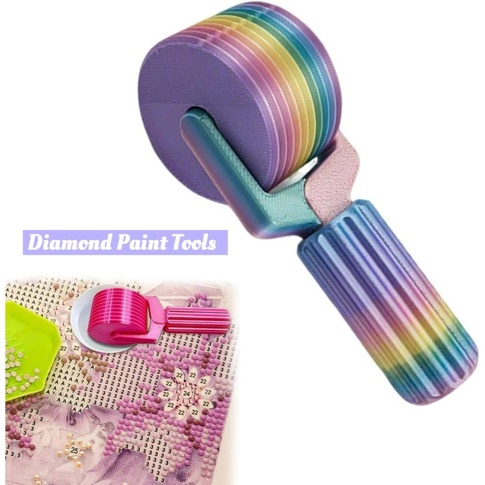Diamond Art Accessories - 3D Diamond Rollers for Painting, DIY Craft Tool for Rhinestone Embroidery, Smooth Rolling, Detachable