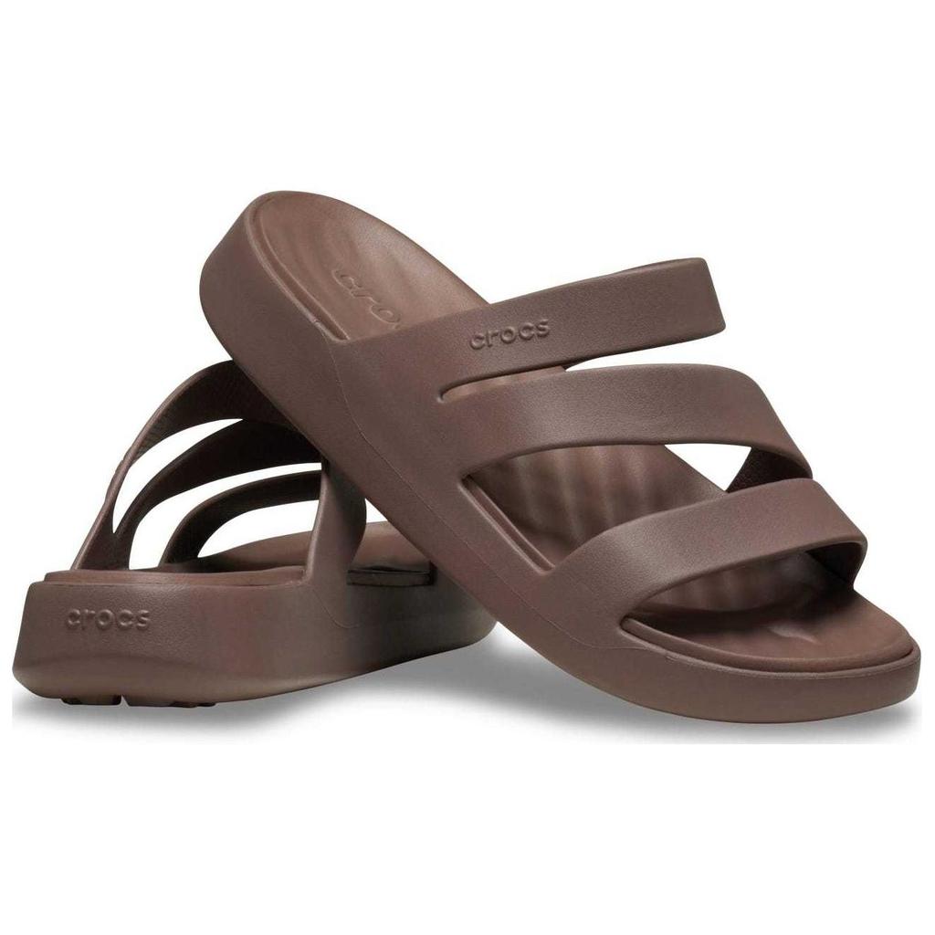 Crocs Getaway Comfortable Versatile Non-Slip Slide Sandals Women Sandals Brown 209587-0LF