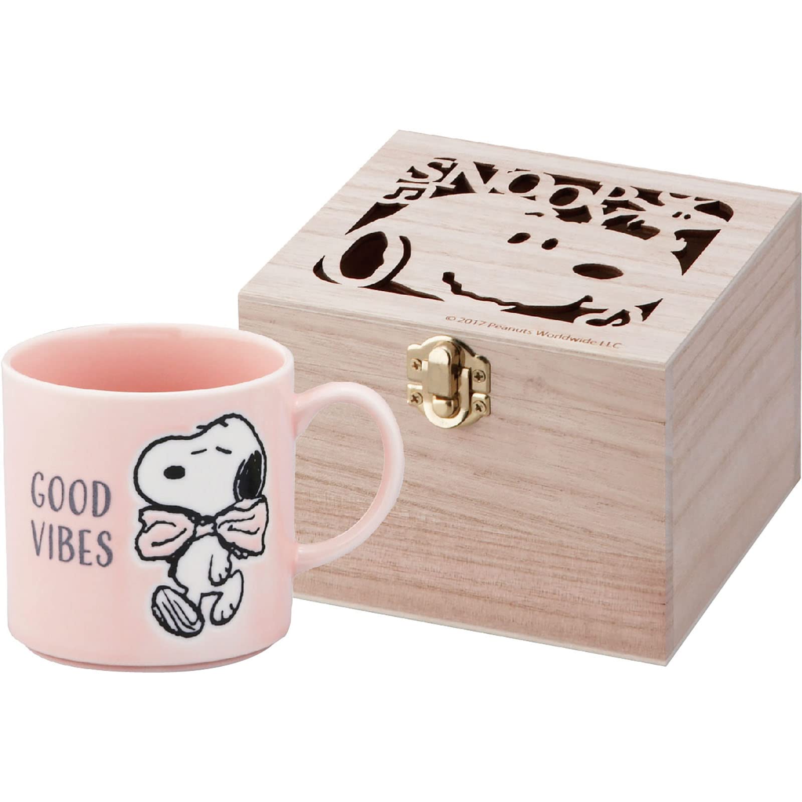 

PEANUTS Colorful Peanuts Mug in Wooden Box, GOOD VIBES SN454-11H