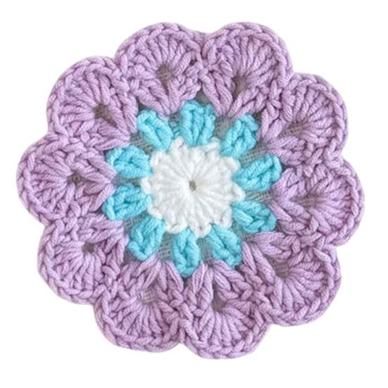 Flower Knitted Coasters Heat Insulation Placemat Non-slip Coaster Anti-scald Table Mats Kitchen Accessory