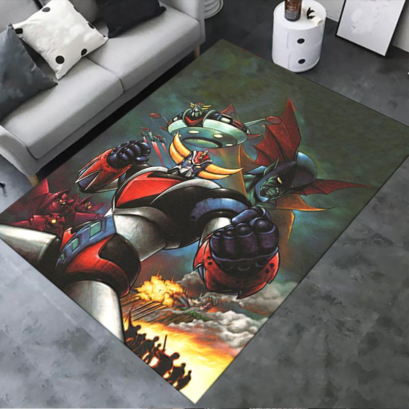 2025 New Grendizer Goldorak Anime Carpet Rug for Living Room Bedroom Home Sofa Decoration,Kids Play Non-slip Floor Mat 30