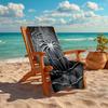 1Pc Spiderman Black Suit Beach Towel, Quick Dry, Multi-Use for Beach Pool Gym Yoga Home Travel, Christmas, Halloween, Xmas Gift S929477