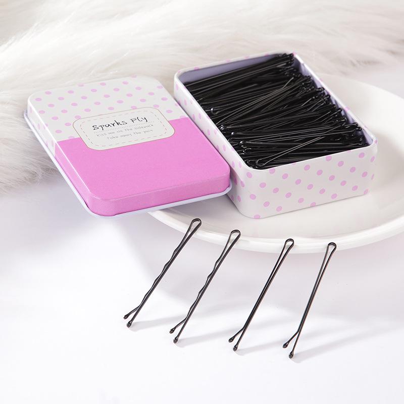 Einzelne schwarze Haarnadel für Pony und Hochsteckfrisuren