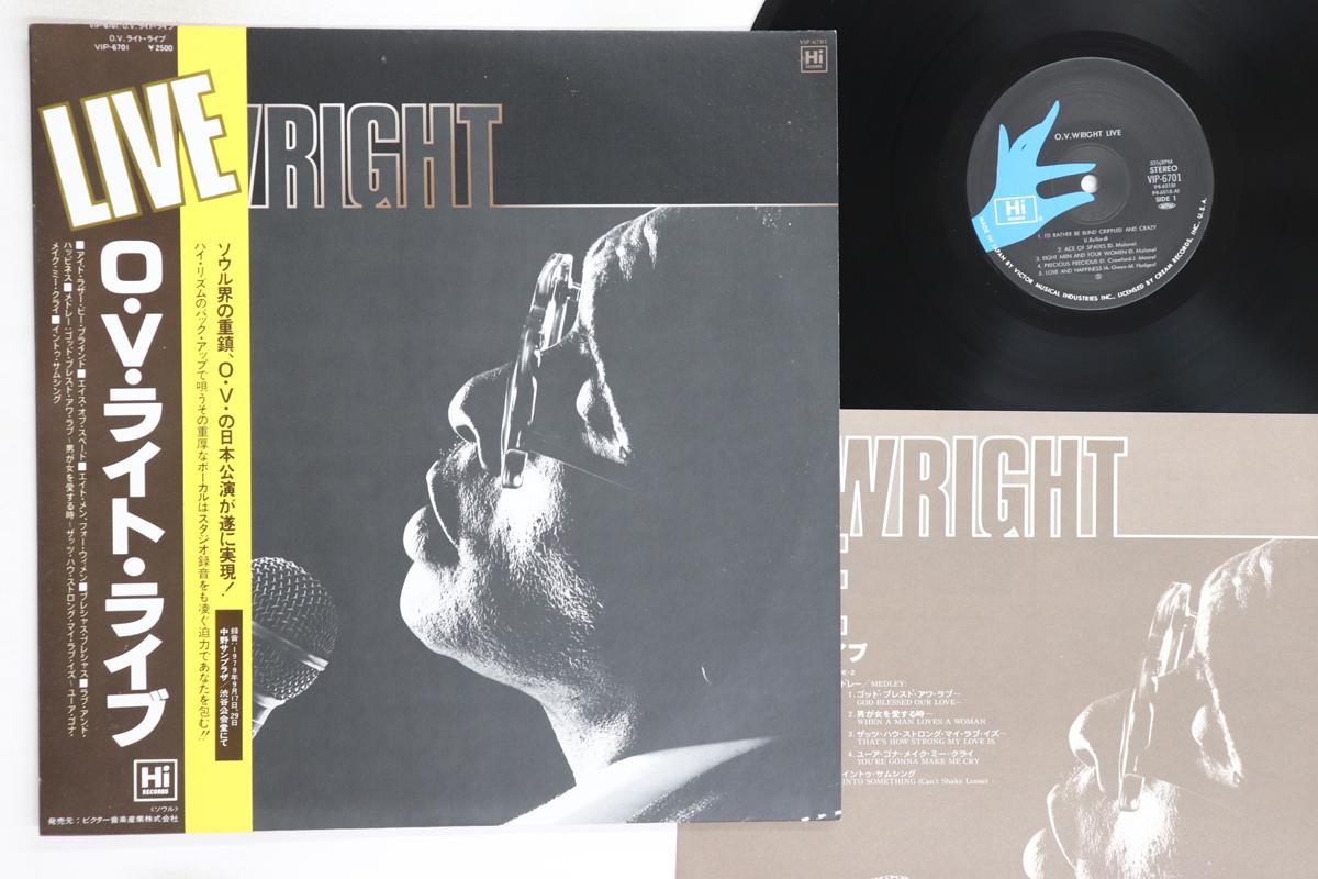 

LP Record O.V. WRIGHT - Live VIP6701 HI 1979 Japan Obi Soul/Funk Used