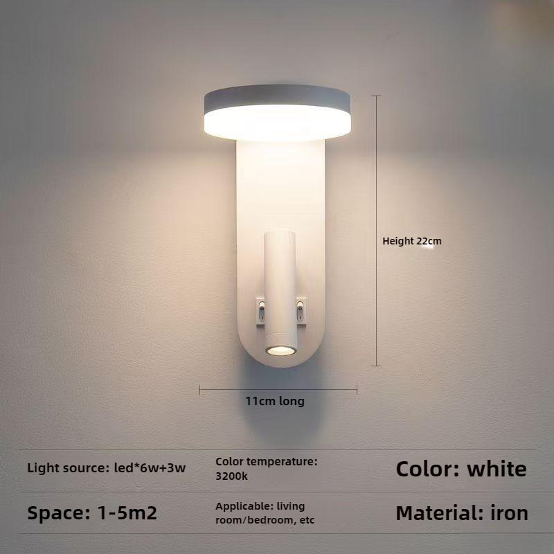 Wall Lamp Style Metal Rotatable Led Light Home Decor Living Room  Bedside Bedroom Lampe