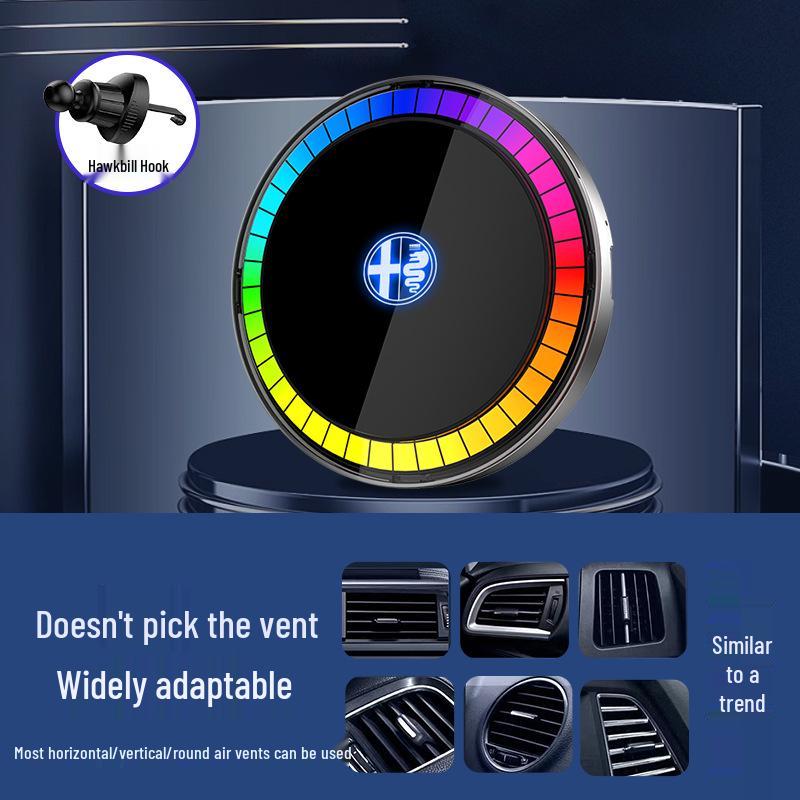 Romeo SUV/Coupe Magnetic Wireless Charger with LED Ambient Light for Apple Phones