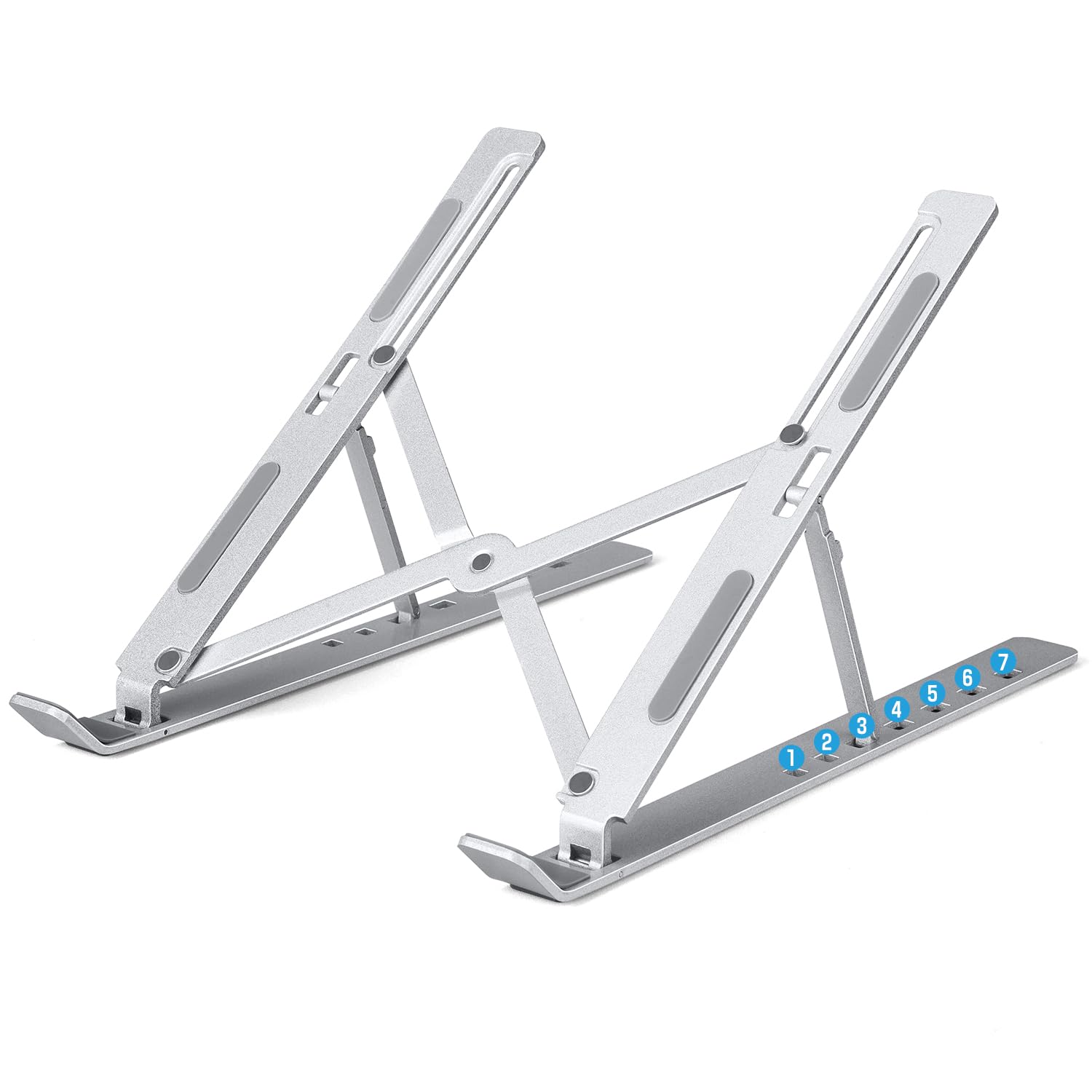 

Foldable Laptop Stand Adjustment Increased Aluminum Alloy Computer Stand with UV Ergonomic Compatible with Work from Improves Relieves Back and Stiff