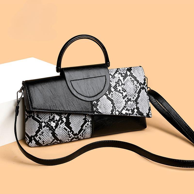 New Spring and Summer Versatile Portable Messenger Bag Soft Leather Large Capacity High-end Middle-aged Mother Bag