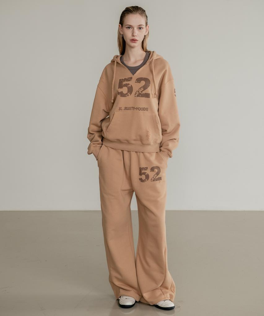 SSIN AND LEE (Uni) Rusty Cotton Sweatpants Beige