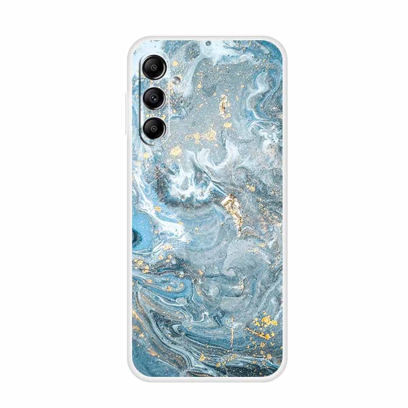 For Samsung Galaxy A14 A34 A54 5G Marble Soft Case Silicone TPU Phone Back Cover Coque for Samsung A 54 34 14 4G Cartoon Fundas
