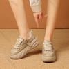 Mode Herfst Dikkere Zool Sportschoenen voor Dames 2025 Mode Platform Verhoging Sneakers Dames Veters Casual Stijl Gevulkaniseerde Schoenen
