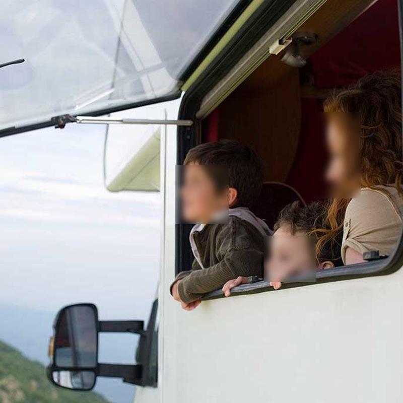 Pair of RV Window Struts Support Rod 255335mm Aluminum Alloy Telescopic for Motorhome Trailer Window Tallation