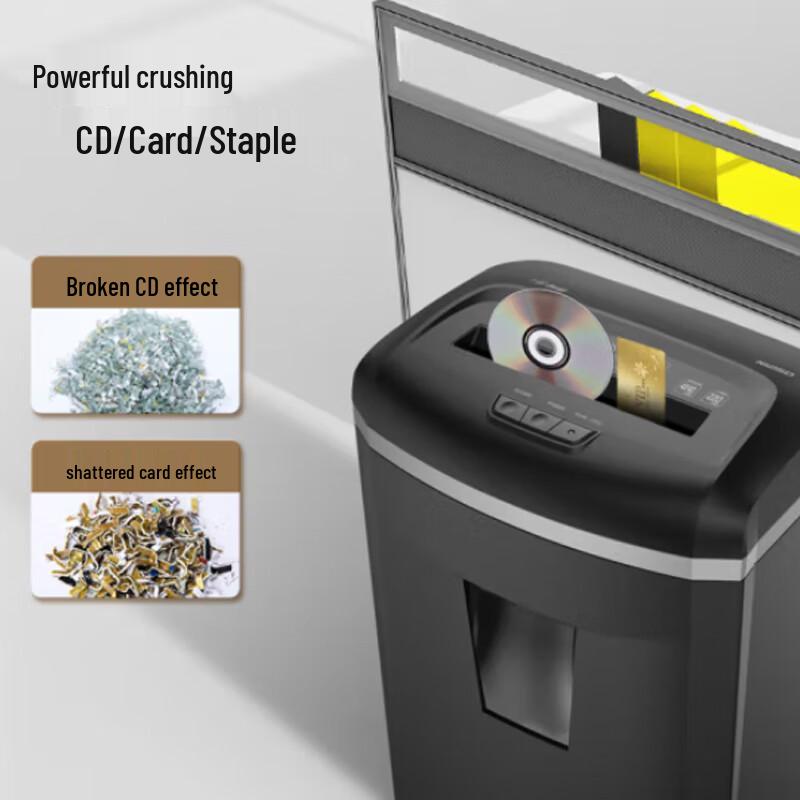 Kemi DS09 Office Paper Shredder with Level 5 Security CN plug (adapter included)