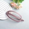 Elegant Solid Color Twist Hair Clip Simple, Versatile Oval Design with Hollow Detail for Women, One piece, Hair Clip