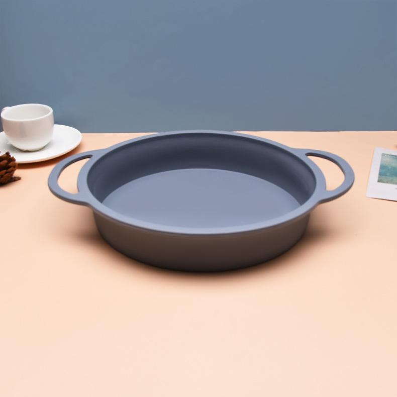 Round Cake Pan Wrapped Underwire Easy Demoulding Silicone Bread Baking Silicone Cake Mold