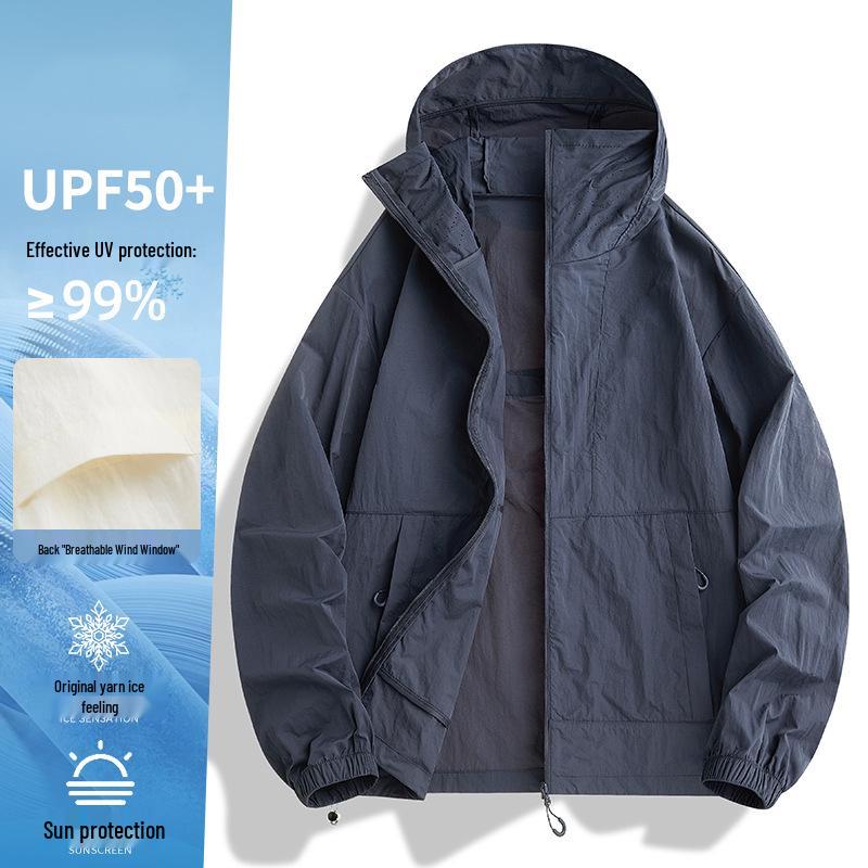 

Дятел Унисекс Летняя Защита от УФ-лучей Ледяной шелк Легкая куртка 3XL