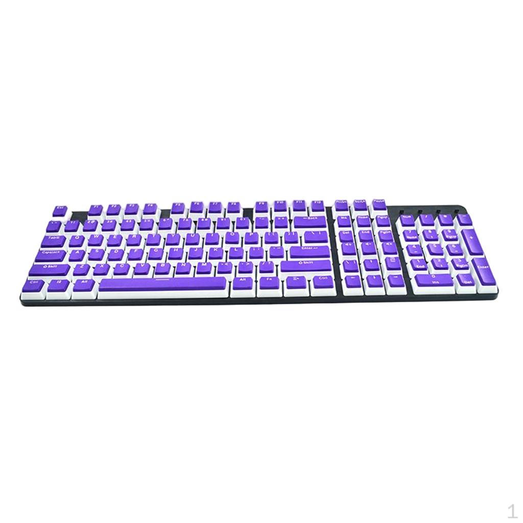 

Pudding Set 104Keys for office and home Gaming Typing Purple B