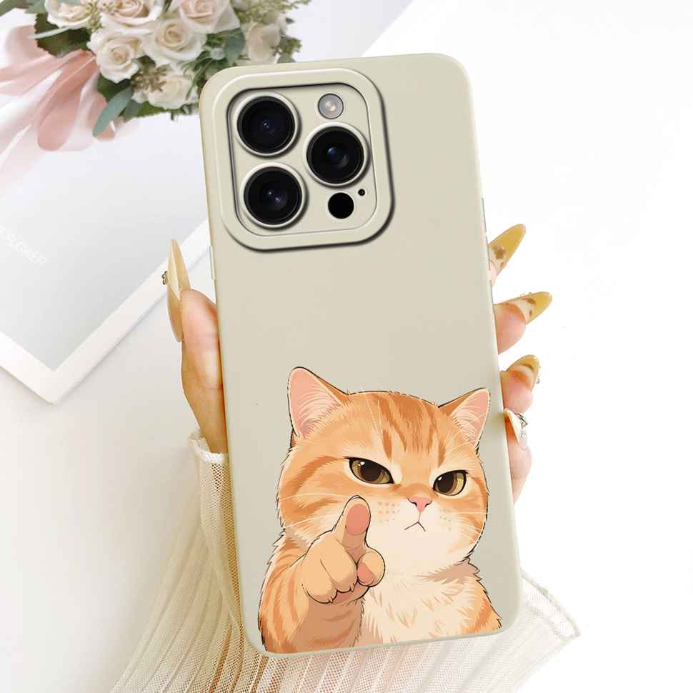 For iPhone 16 Pro 6.3" A3293 A3083 Case Cartoon Simplicity Soft Silicone Back Cover For iPhone 16 PRO A3292 A3294 Phone Cases