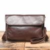 Designer Men's Genuine Leather Crossbody Bag Luxury Fashion Shoulder Messenger Bag Casual Travel Adjustable Strap Length