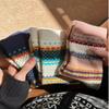Ladies Autumn and Winter Retro Ethnic Style Street Wind Cylinder Stack Socks