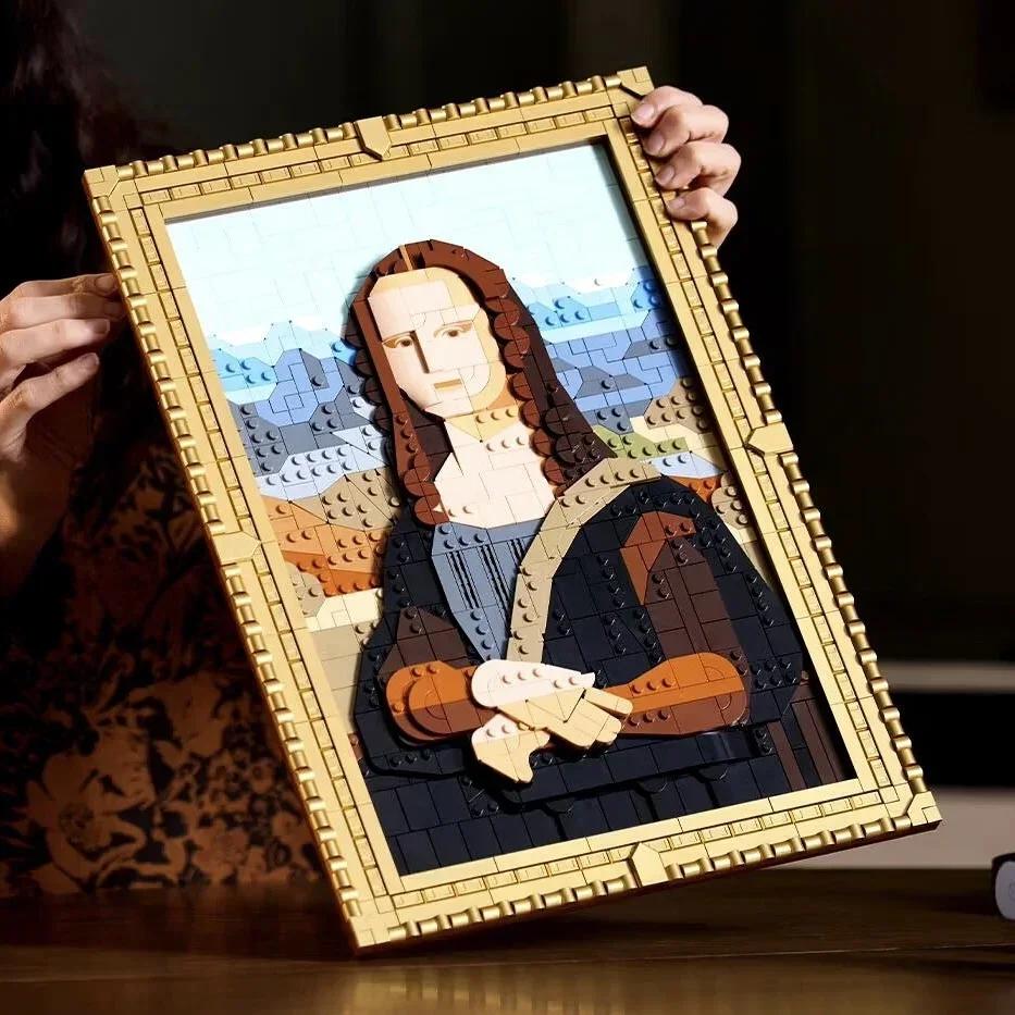 Artikel 31213 Världsberömd Målning 3D-modell Monterad Byggklossleksak Julklapp Heminredning