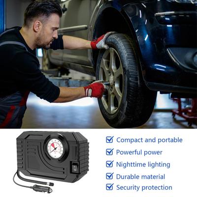 Portable Tire Inflator 150PSI Cordless Tire Air Pump With LED Light Vehicle Accessories Electric Bike Pump For Sedans Truck