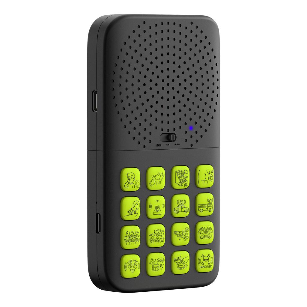 Kids Funny Sound Maker 16 Hilarious Sound Effects Machine Wireless Remote Control Black Green