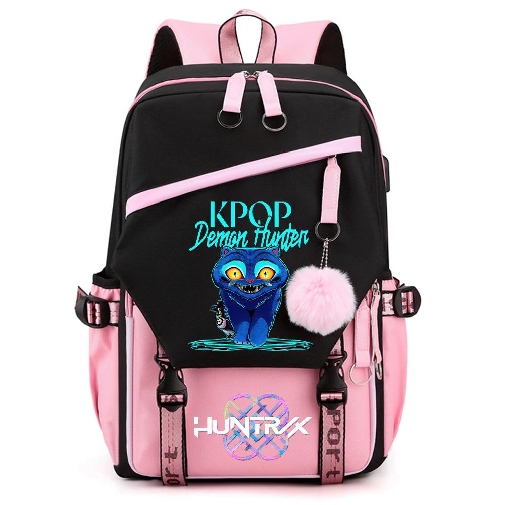 Anime K-pop Demon Hunters Printed Large Capacity Backpack for Teenger Student Girl Boy Back To School Bookbag Kid Gift Women Waterproof Travel Bag