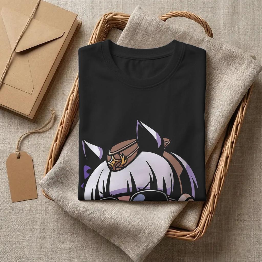 Gold Ship Uma Musume Pretty Derby Tshirts Unisex Cotton Top Tee Hip Hop Oneck Short Sleeve
