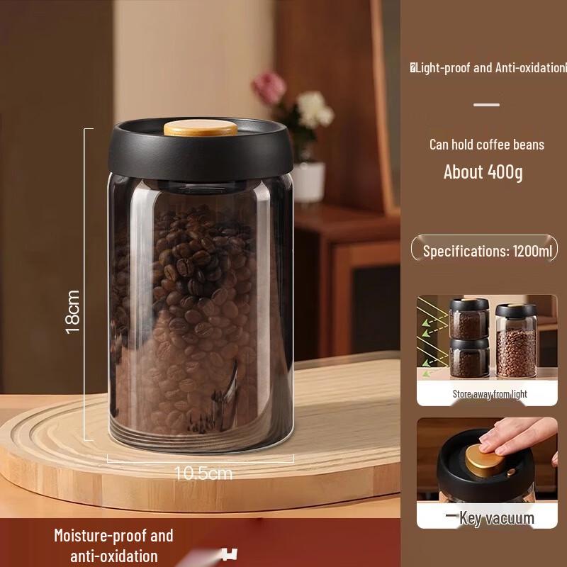 Vacuum Sealed Coffee Storage Jar
