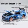 1:24 Shelby Cobra 427 GT500 Models Toys Cars Wheels Turned Vintage Car Alloy Rubber Tires Miniature Vehicles Kids Collection Fun