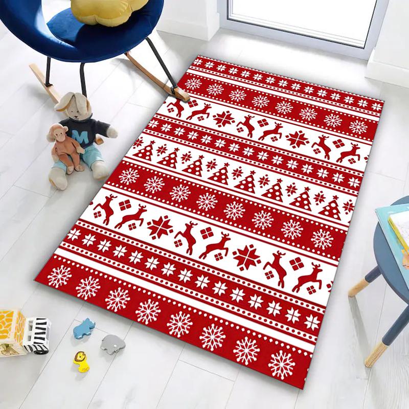 Christmas Nordic Design Carpet Home Decor Printing Room Protective Pad Bathroom Mat