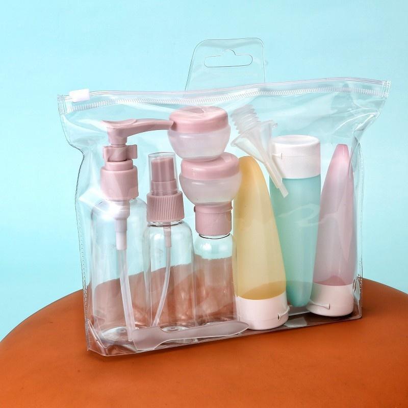 Perfume Bottle Set Refillable Spray Lotion Shampoo Shower Tube Bottling Refill Cosmetic Travel Liquid Container Portable Tool