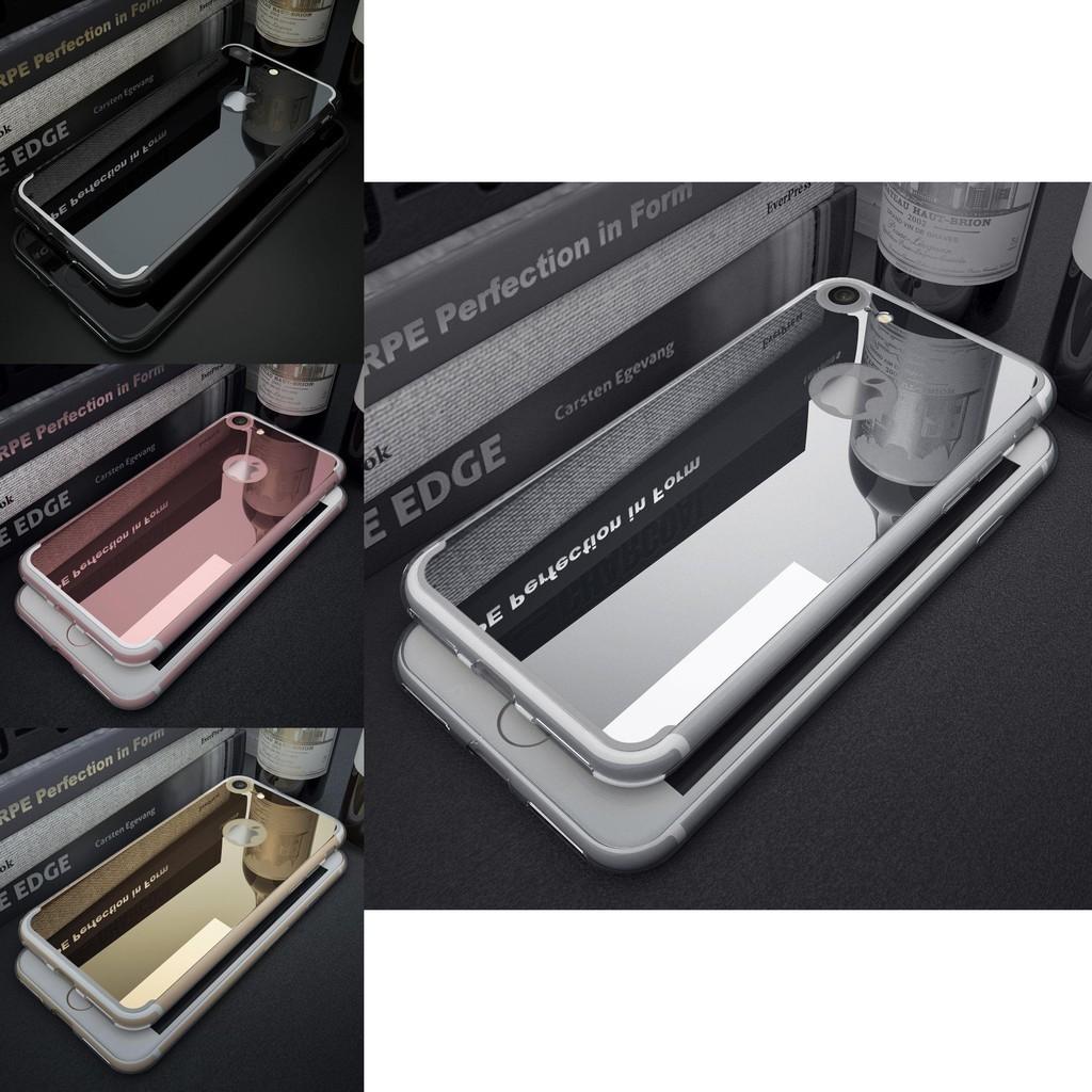 Rubber Back Mirror Crystal Clear Bumper Case Cover For Iphone 5 6 7 Plus 7s