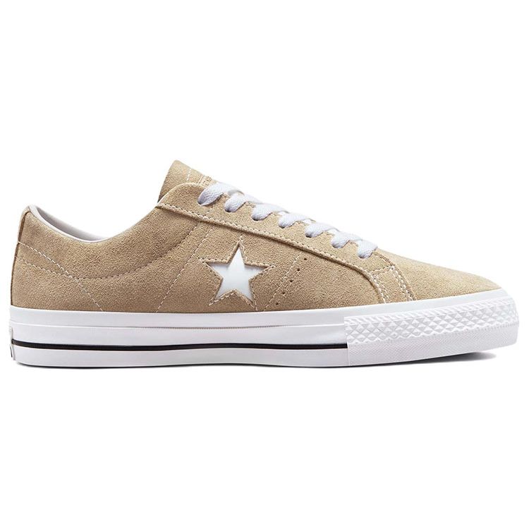 Converse One Star Pro Suede Low Nomad Khaki Unisex Sneakers Tan Black White A00941C