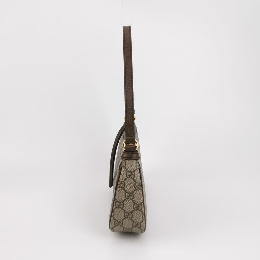 [Pre-Owned] Gucci Ophidia Small Handbag 'Beige/Ebony Supreme' - Excellent #1ESL0M5