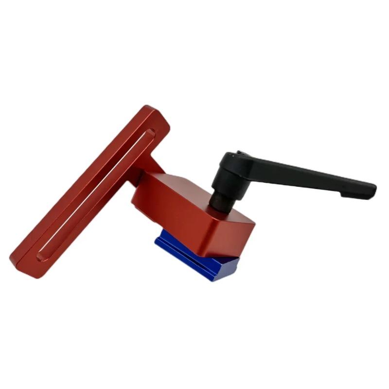 1PC Woodworking T-shaped Track Limiter Aluminum Alloy Stop Block Saw Table Sliding Bracket Slide Groove Limiter