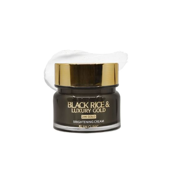 

3W Clinic Black Rice & Luxury Gold Brightening Cream Radiance & Nourishing Care 100g